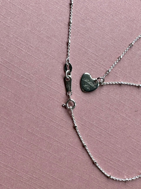 Sterling Silver Beaded Chain Necklace