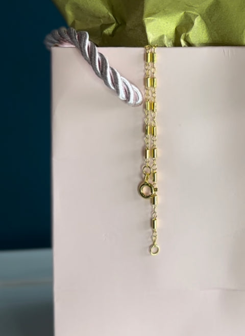 14kt Gold Fill Tube Bracelet