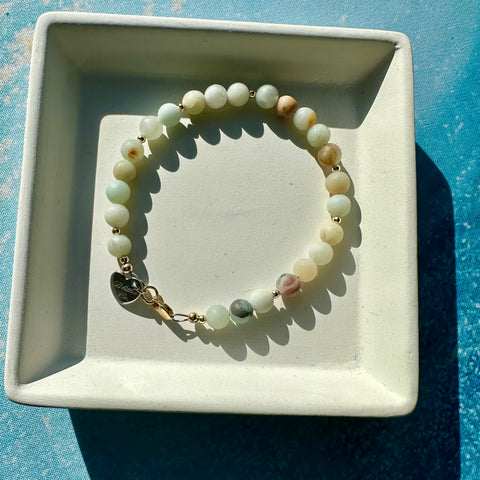 Amazonite & 14 kt Gold Fill Bracelet
