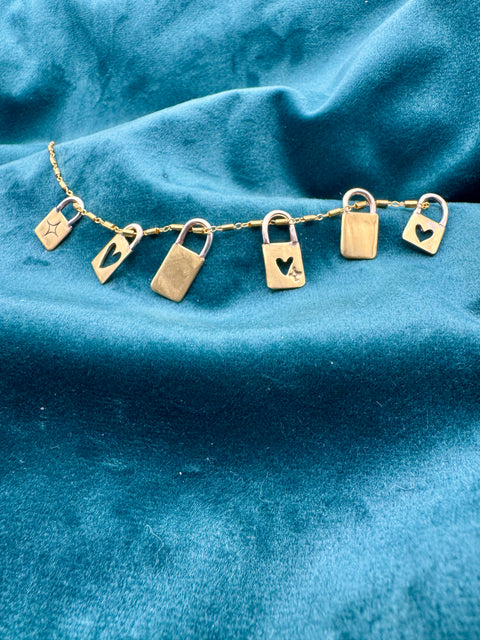Tiny Lock Pendants