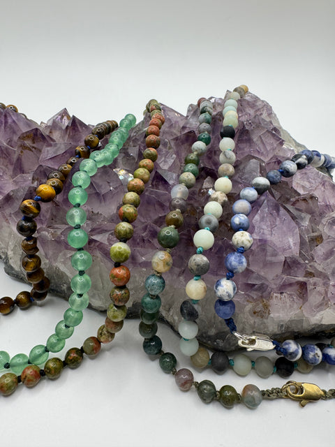 Beaded Gemstone Necklaces