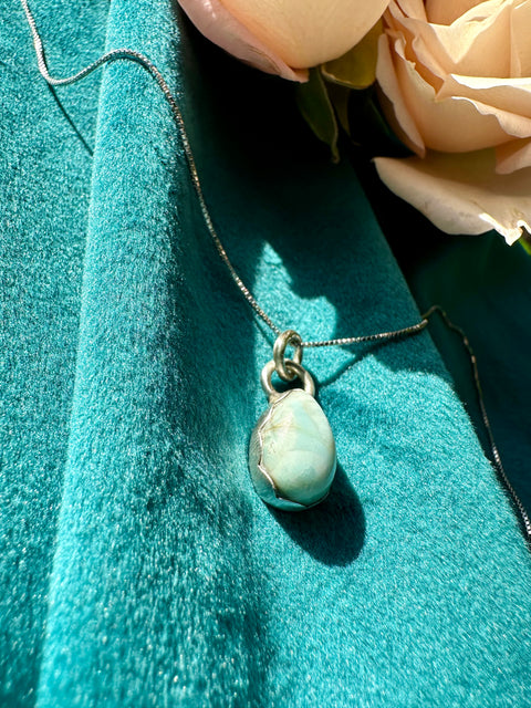 Larimar in Sterling Silver Pendants