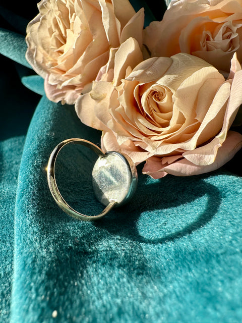 Labradorite in Sterling Silver with 14kt Gold Fill Ring
