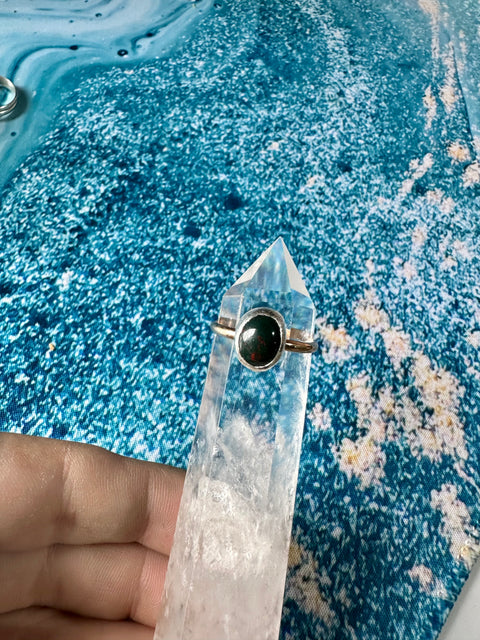 Bloodstone in Sterling Silver on Gold Fill