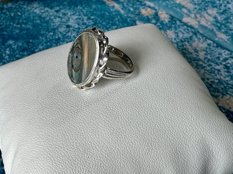 Abalone in Vintage Sterling Silver