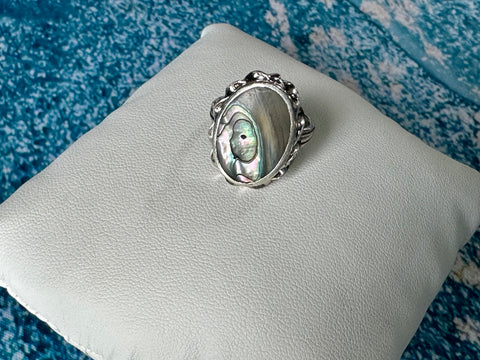 Abalone in Vintage Sterling Silver