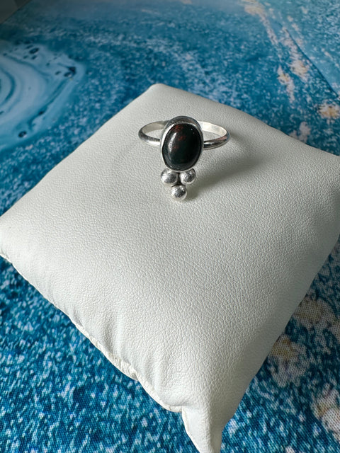 Bloodstone in Sterling Silver with triplet