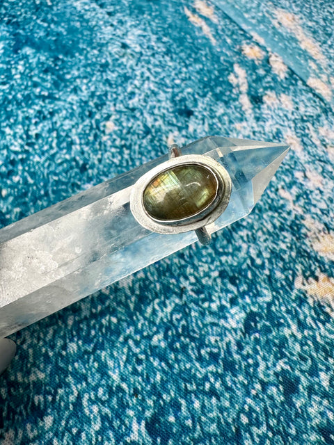 Labradorite in Sterling Silver with Sparkles