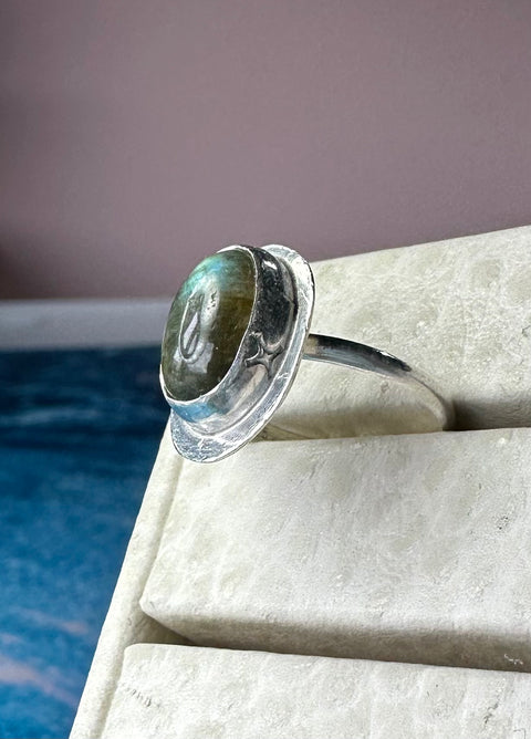 Labradorite in Sterling Silver with Sparkles