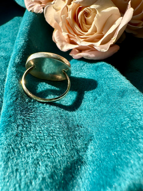 Labradorite in Sterling Silver with 14kt Gold Fill Ring