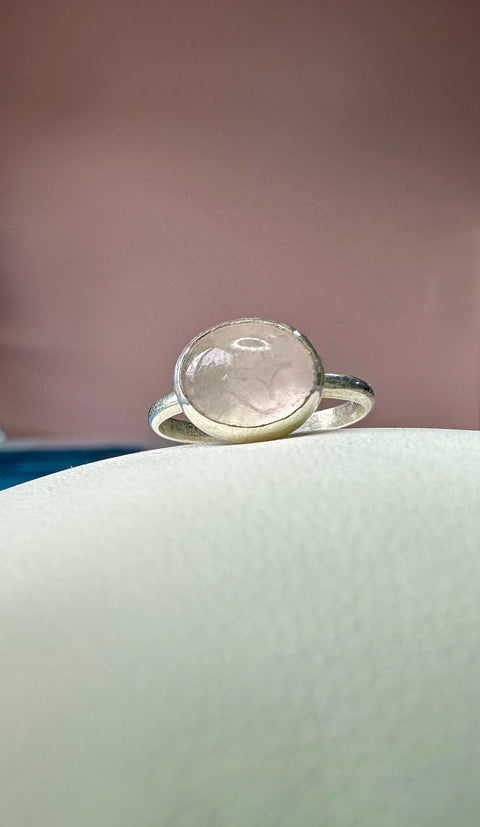 Rose Quartz in Sterling Silver