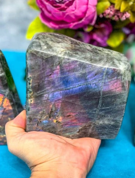 over 2 pound Purple Labradorite Freeform Crystal