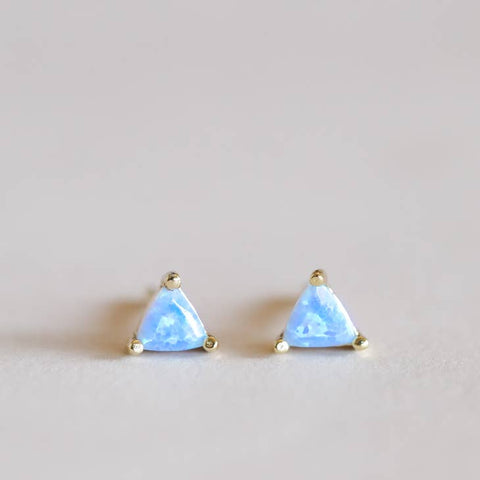 Mini Citrine, Opal, Green Onyx Studs