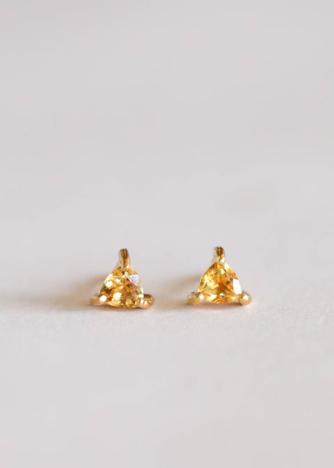Mini Citrine, Opal, Green Onyx Studs