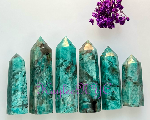 Amazonite w Smoky Quartz Tower