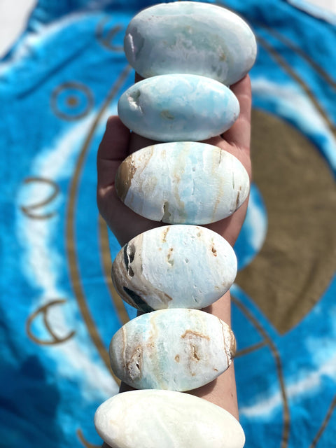 Caribbean Calcite Palm Stone