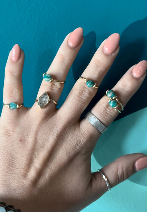 Russian Amazonite Ring