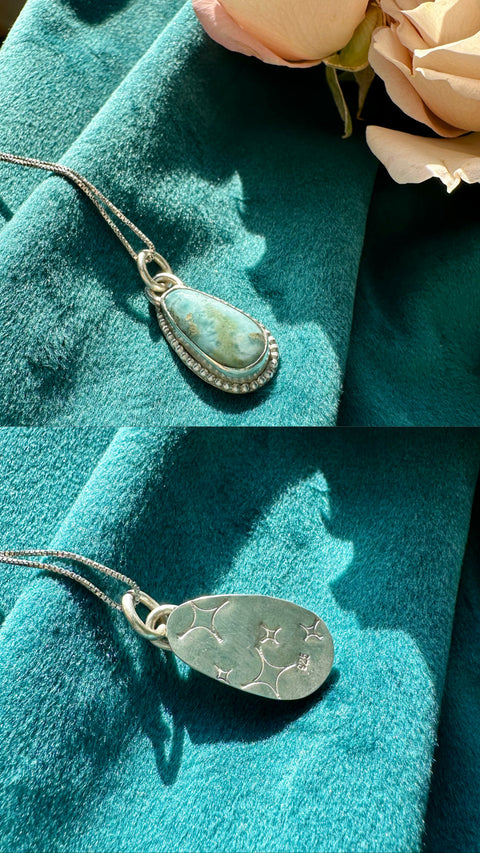 Larimar in Sterling Silver Necklaces