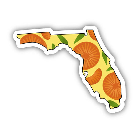 Florida Orange & Yellow Fruit Sticker