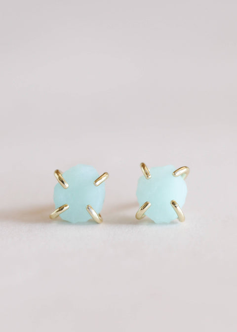 Amazonite Cluster Prong Studs